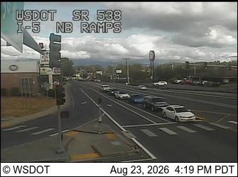 Mount Vernon › South: I-5 at MP 227.7: College Way NB Ramps (SR 538)
