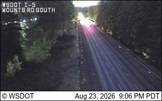 Lacey: I-5 at MP 116.1: Mounts Rd South