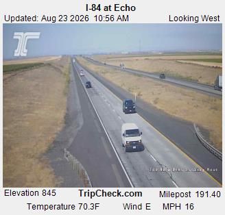 Echo: I-84 at - EB looking west