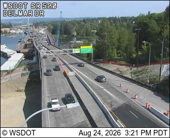 Seattle: SR 520 at MP 0.2: Delmar Dr E