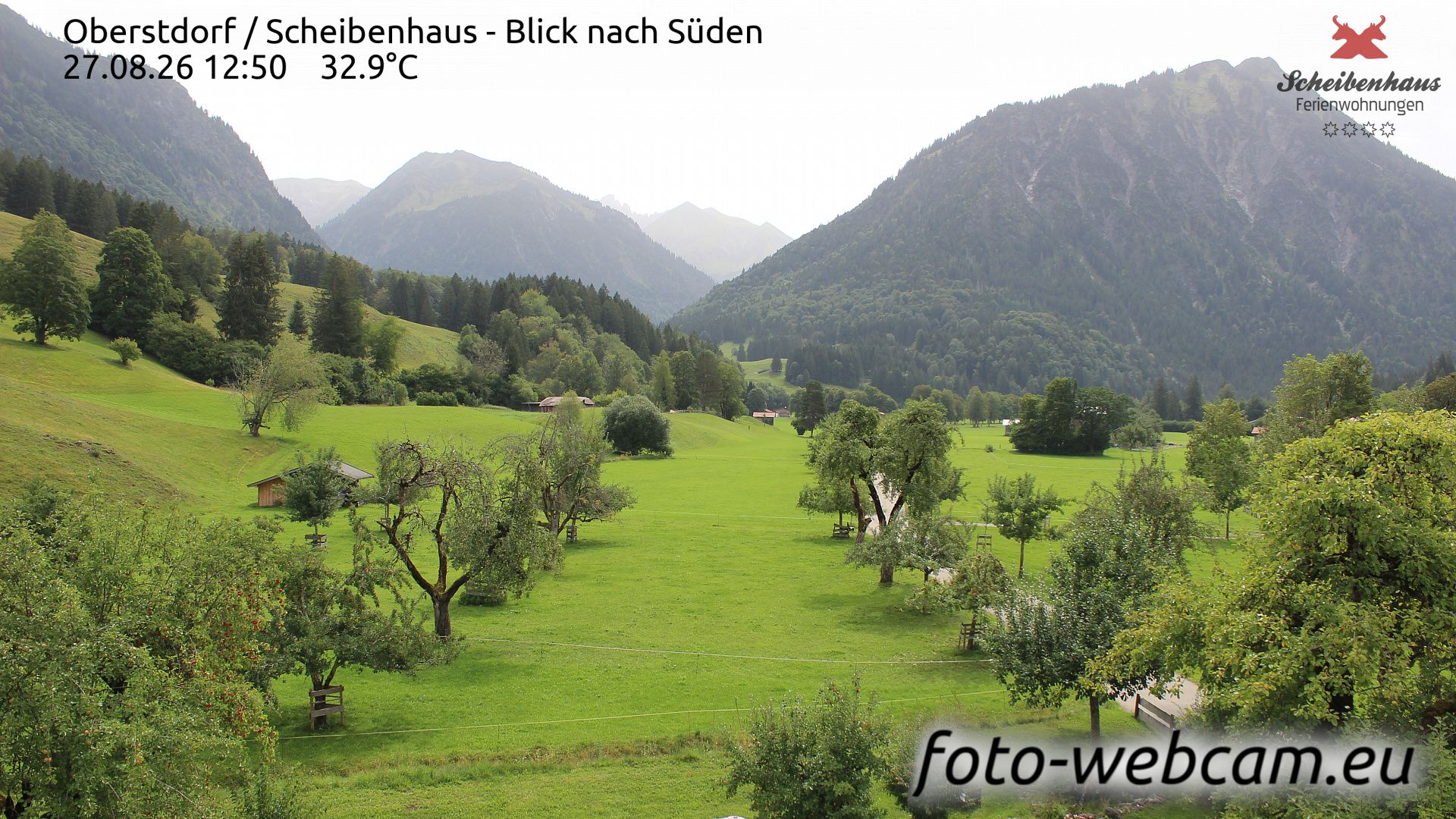 Oberstdorf: Scheibenhaus - Blick nach Süden