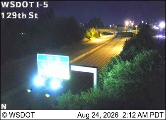 Battle Ground: I-5 at MP 6.9: 129th St