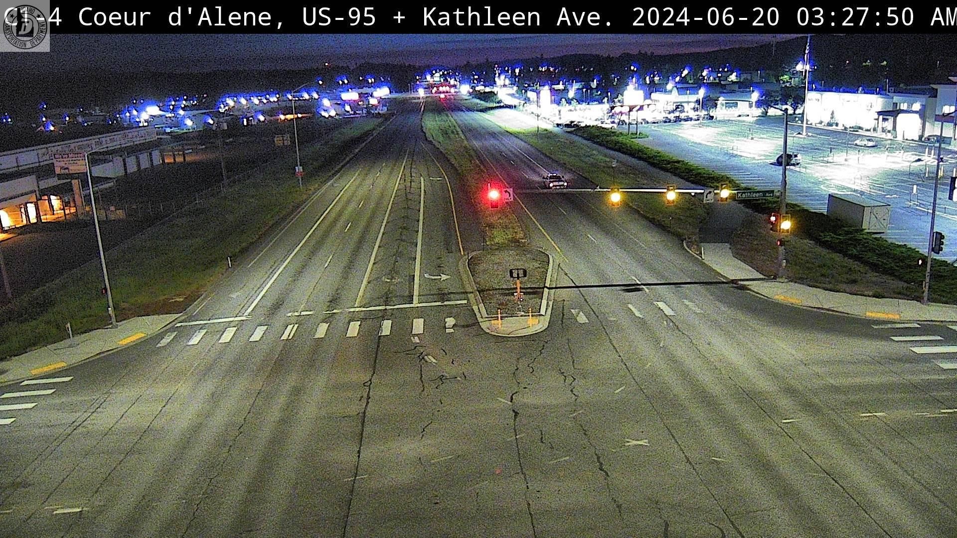 Coeur d'Alene: US 95: Kathleen Ave: Kathleen