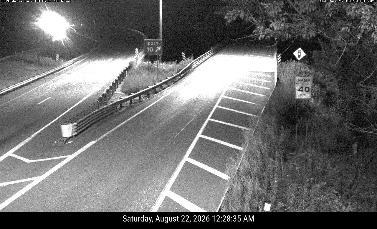 Waterbury: 1-89 Exit 10 North