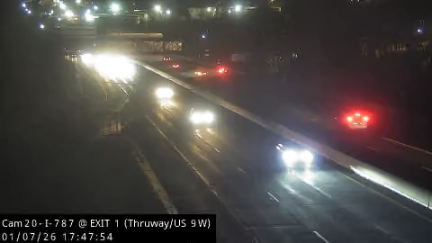 Albany › South: I-787 SB at Exit 1 (Thruway/US 9W)