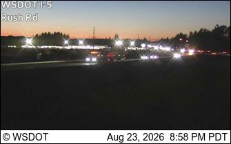 Chehalis: I-5 at MP 72.8: Rush Rd