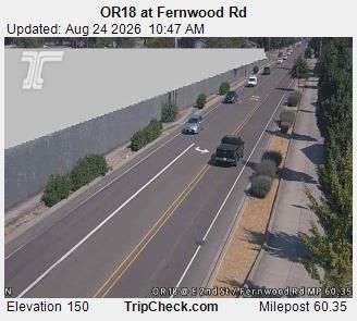 Newberg: ORE18 at Fernwood Rd