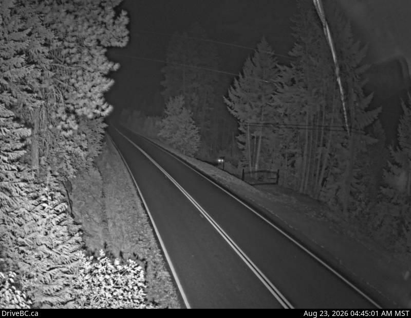 Regional District of Central Kootenay › North: Hwy 3A near Sanca Creek, 1.6 km south of Sanca Creek Bridge, looking south
