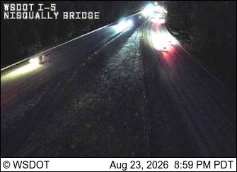 Lacey: I-5 at MP 115.2: Nisqually Bridge