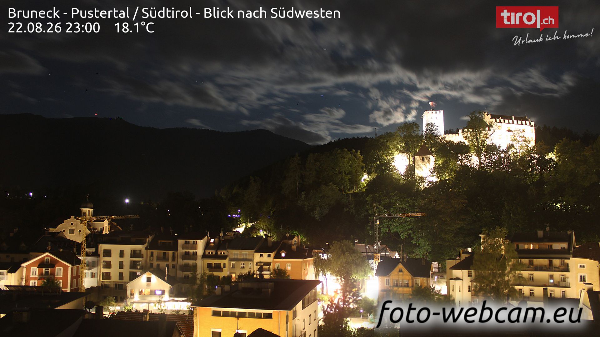 Bruneck - Brunico: Pustertal - Südtirol - Blick nach Südwesten