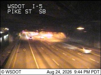 Seattle: I-5 at MP 165.9: Pike St, SB