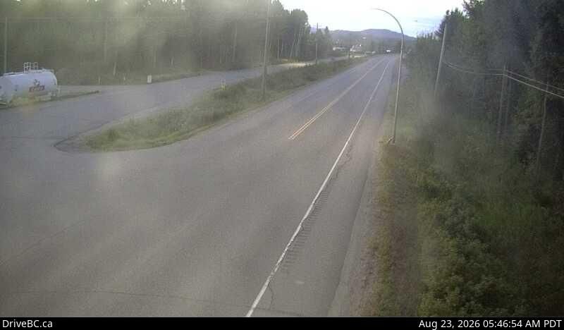 Fraser Lake › East: Hwy 16 at Stella Road in - looking east