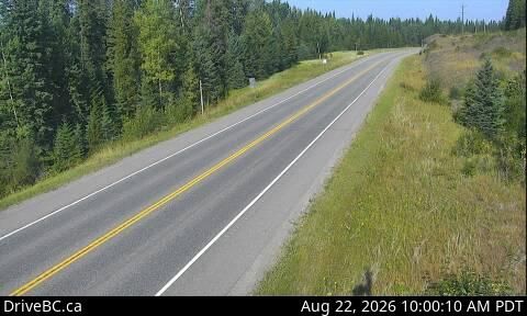 Cariboo Regional District › North: Hwy 97, about 25 km north of Quesnel near Hush Lake Rd, looking north