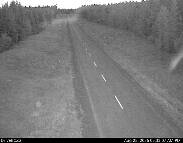 Topley › North: Granisle Hwy (Hwy 118), near summit. Approximately 14.5 km north of - looking north
