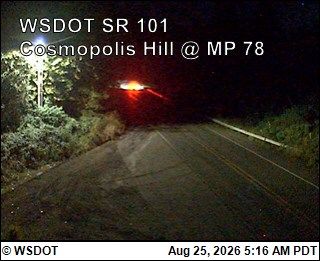 Cosmopolis › North: US 101 at MP 78.3 - Hill