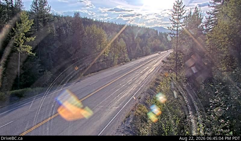 Salmo › West: Hwy 3, at the Bombi Summit, approximately 22 km south-east of Castlegar, looking west