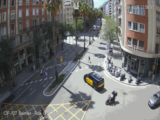 Barcelona: Mitre Street looking to NE (at Balmes St)