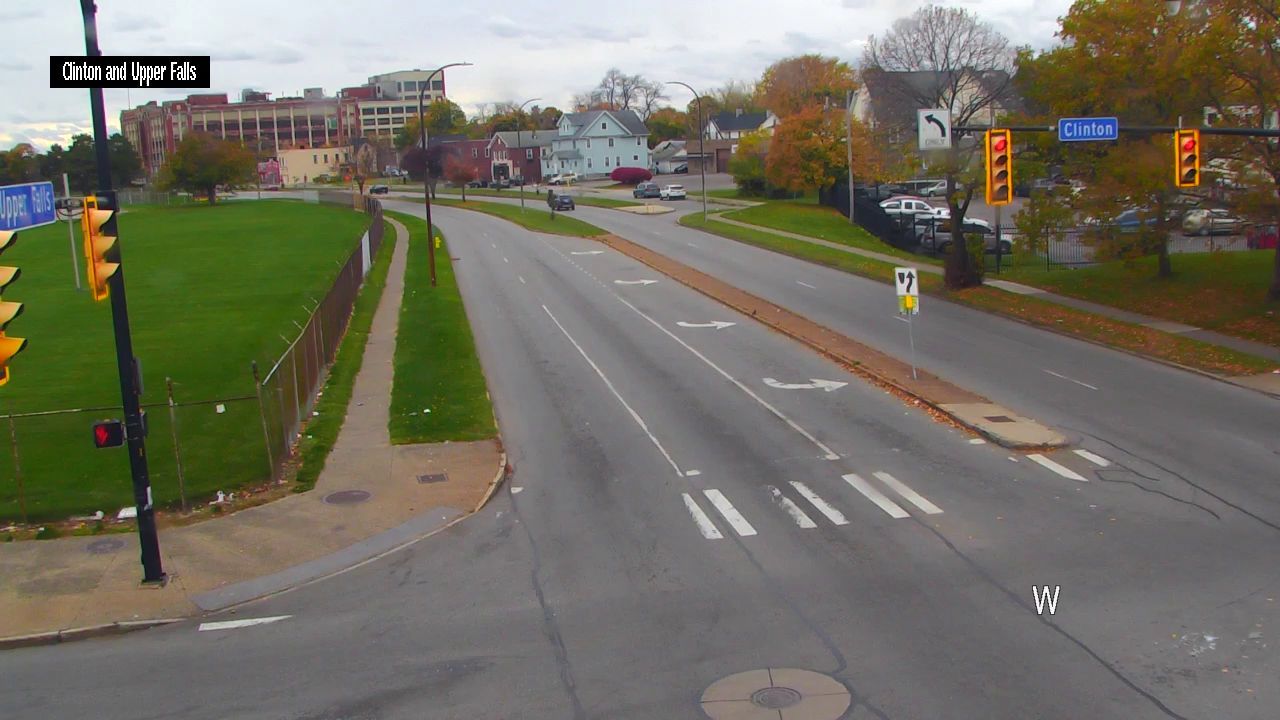Rochester: Clinton Ave at Upper Falls Blvd