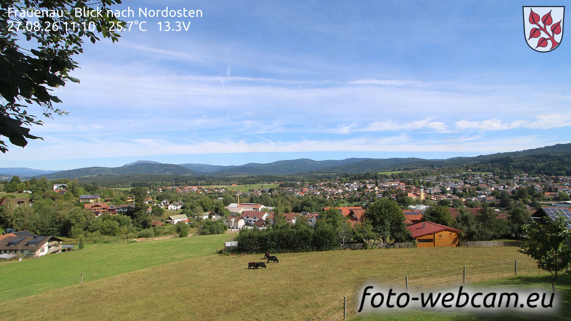 Frauenau: Blick nach Nordosten