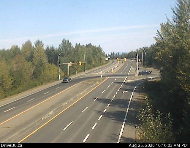 Area C › North: Hwy 19 at Hamm Road, about 25 km north of Courtenay, looking north