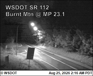 Clallam › West: SR 112 at MP 23.1: Burnt Mt