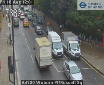 London: A4200 Woburn Pl/Russell Sq