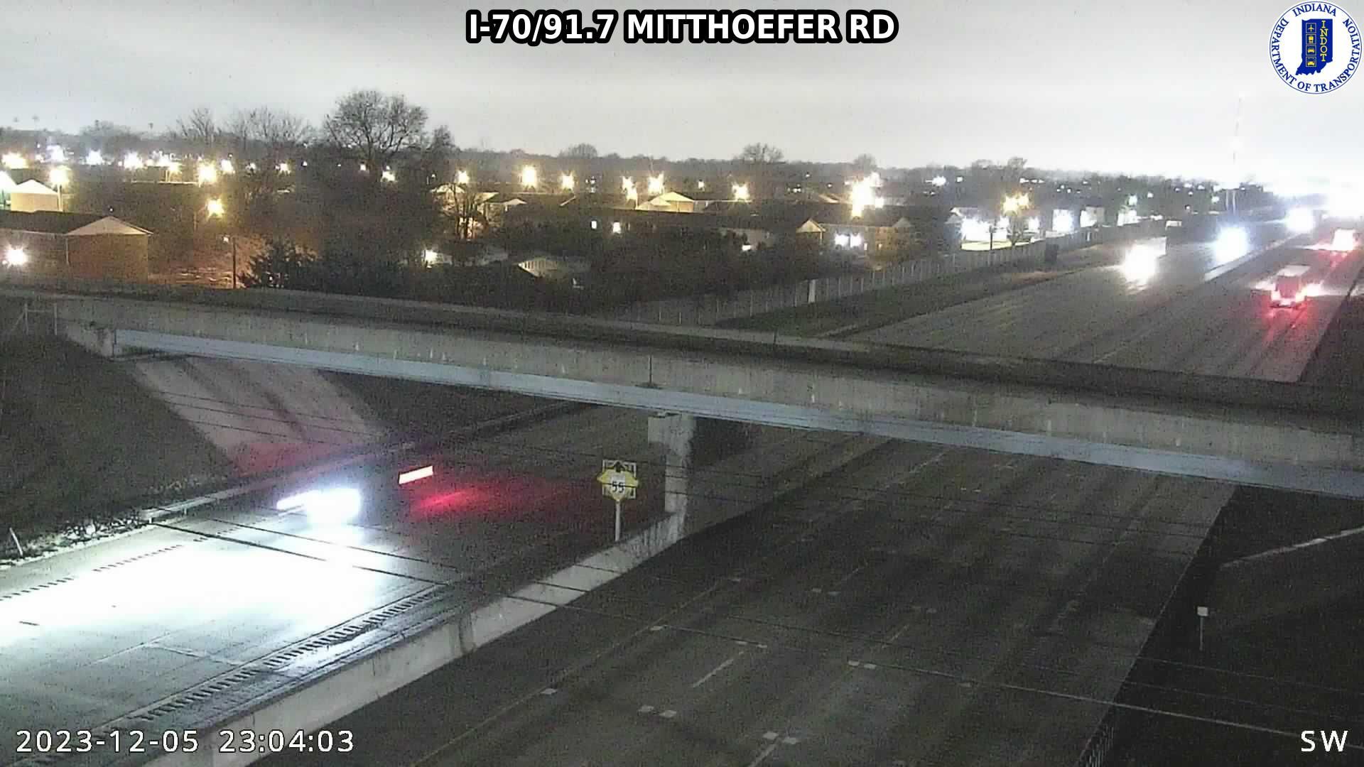 Indianapolis: I-70: I-70/91.7 MITTHOEFER RD