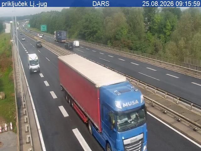 Skofljica: A1/A2/E70, Ljubljana - južna obvoznica, razcep Malence