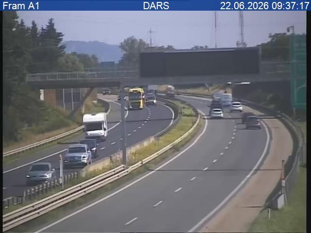 Hotinja vas: A1/E57, Maribor - Ljubljana, Fram A1