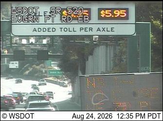 Clyde Hill: SR 520 at MP 4.1: Evergreen Pt Rd, EB