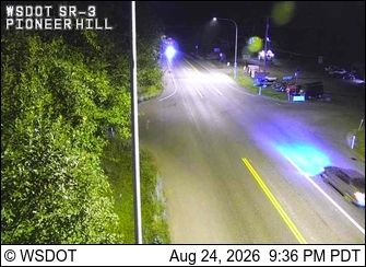 Poulsbo: SR 3 at MP 54.7: Pioneer Hill Rd