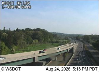 Renton: SR 167 at MP 26.1: I-405 Interchange, SW Quad