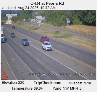 Corvallis: ORE34 at Peoria Rd