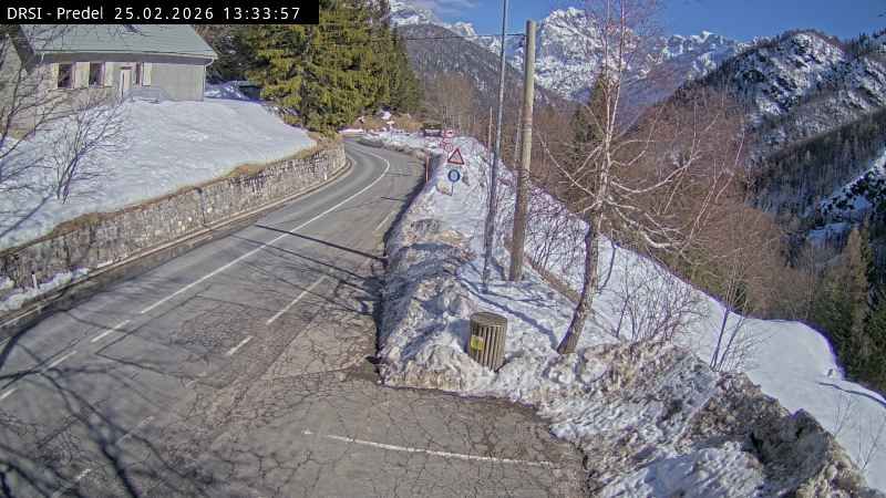 Log pod Mangartom: R1-203, Predel - Bovec, pred prehodom Predel