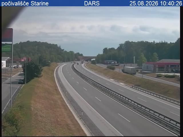 Sempeter-Vrtojba: A2/E70, Karavanke - Obrežje, počivališče Starine