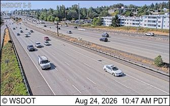 Seattle: I-5 at MP 172.6: NE 107th St