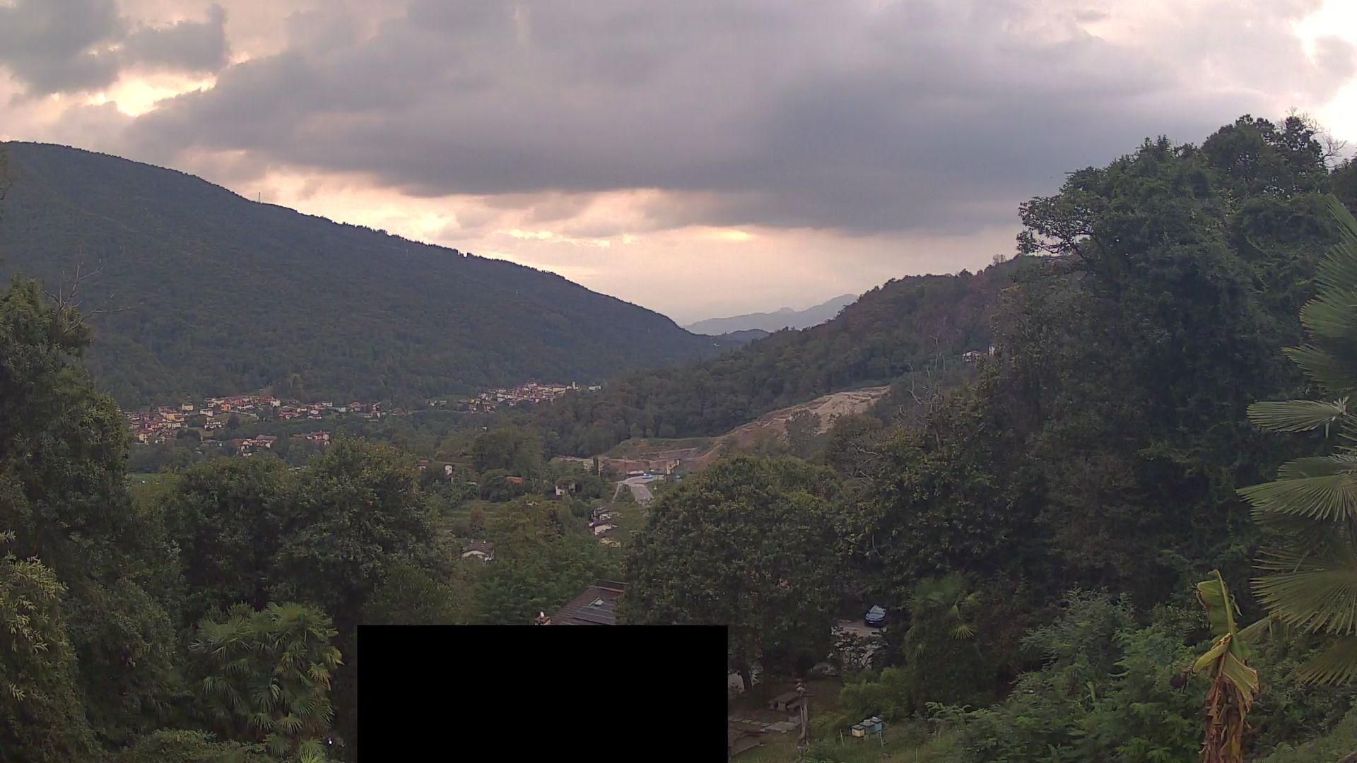 Sessa › South-West: Hotel I Grappoli - 6997 - Monte Sette Termini (r.), Monte Mezzano (l.), Tresa Valley & River running from Ponte Tresa to Luino