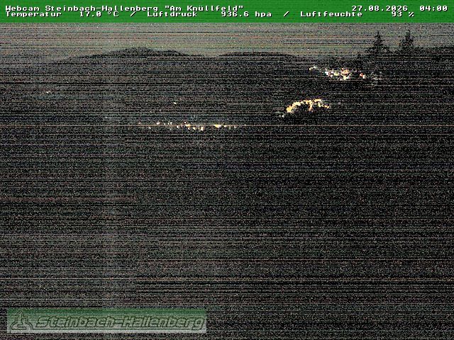 Bermbach: Webcam mit Blick auf Steinbach-Hallenberg