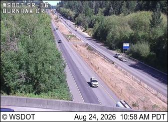 Gig Harbor: SR 16 at MP 14.7: Burnham Drive