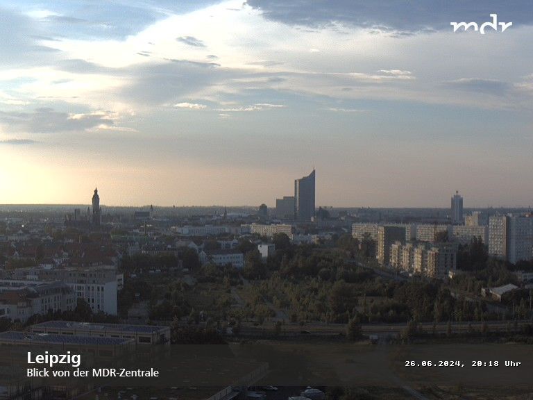 Leipzig: Blick von der MDR Zentrale