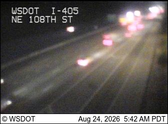 Kirkland: I-405 at MP 19.3: NE 108th St