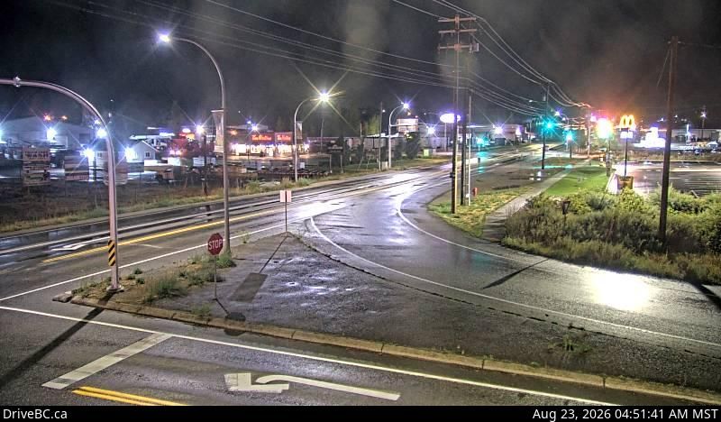 Creston › South-East: Hwy 3 and Hwy 3A junction at - looking southeast