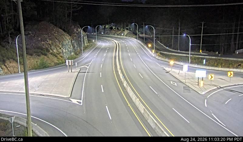 Sooke › East: Hwy 14 at Gillespie Rd, looking east