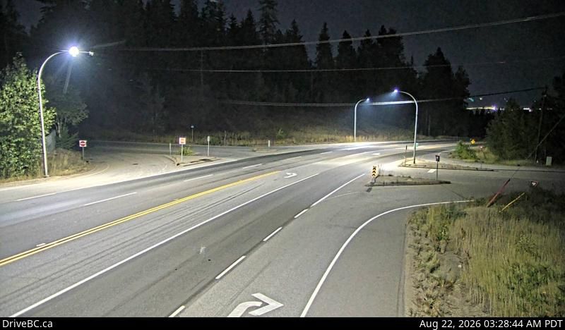 Castlegar › East: Hwy 3 at 14th Ave. in - looking east