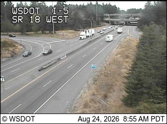 Federal Way: I-5 at MP 141.9: SR 18 Interchange, W