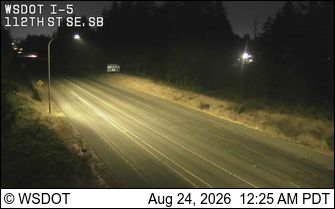 Brier: I-5 at MP 187.4: 112th St SW, SB