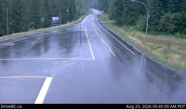 Salmo › South: Hwy 6, in Ymir at First Ave, looking south